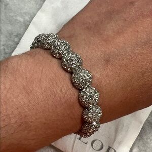 Ann Taylor Glittering Silver Bracelet